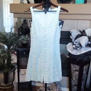3 for 20 Mint green lace button up summer dress